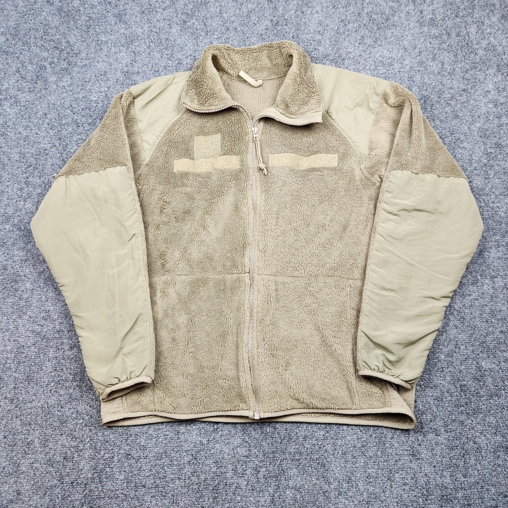 Polartec ECWCS Jacket Mens Medium‎ Beige Fleece Cold Weather Military USA